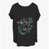 Wholesale 😍 Disney The Little Mermaid Ariel Lights 😉 Girls T-Shirt Plus Size ✔️