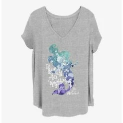 Coupon 🤩 Disney The Little Mermaid Everything Girl Girls T-Shirt Plus Size 💯