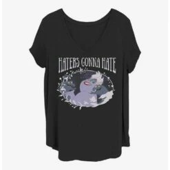 Hot Sale ⌛ Disney The Little Mermaid Haters Gonna Hate Girls T-Shirt Plus Size 👏