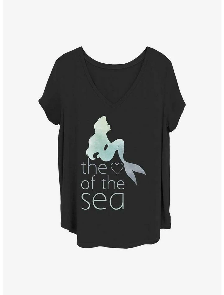 Outlet 👏 Disney The Little Mermaid Heart Of The Sea Girls T-Shirt Plus Size 🎉 1 Outlet 👏 Disney The Little Mermaid Heart Of The Sea Girls T-Shirt Plus Size 🎉
