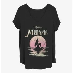 Outlet 👍 Disney The Little Mermaid Mermaid Moon Girls T-Shirt Plus Size 👍