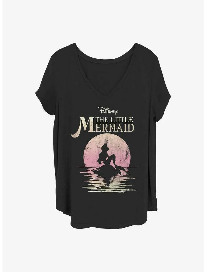 Outlet 👍 Disney The Little Mermaid Mermaid Moon Girls T-Shirt Plus Size 👍 1 Outlet 👍 Disney The Little Mermaid Mermaid Moon Girls T-Shirt Plus Size 👍