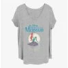 Budget ⭐ Disney The Little Mermaid Mermaid Moon Girls T-Shirt Plus Size 🛒