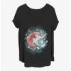 Best Pirce 💯 Disney The Little Mermaid Sea Colors 🔥 Girls T-Shirt Plus Size ✨