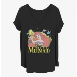 Buy 🎉 Disney The Little Mermaid Sunset Girls T-Shirt Plus Size 🤩