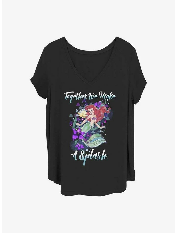 Outlet 💯 Disney The Little Mermaid Make A Splash Girls T-Shirt Plus Size ✨ 1 Outlet 💯 Disney The Little Mermaid Make A Splash Girls T-Shirt Plus Size ✨