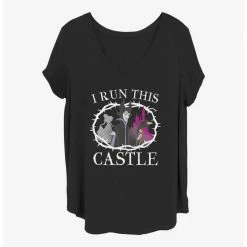 Deals 👏 Disney Maleficent I Run This Castle Girls T-Shirt Plus Size 💯
