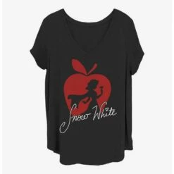 Outlet 😍 DIsney Snow White and the Seven Dwarfs Snow White Silhouette Girls T-Shirt Plus Size 🛒
