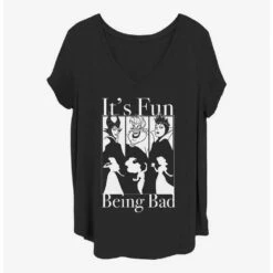 New ✔️ Disney Villains Bad Fun Girls T-Shirt Plus Size 🎁
