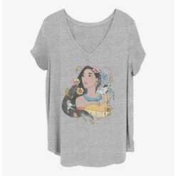 Wholesale ✨ Disney Pocahontas Dreamcatcher Sketch ⌛ Girls T-Shirt Plus Size 🔔