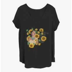 Best Sale ⭐ Disney Pocahontas Floral Princess 👏 Girls T-Shirt Plus Size 👏