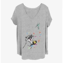 Cheapest ⌛ Disney Pocahontas Meeko And Flit 👏 Girls T-Shirt Plus Size ⌛