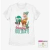 New 😀 DIsney Snow White and the Seven Dwarfs Bashful Christmas Girls T-Shirt Plus Size 🤩