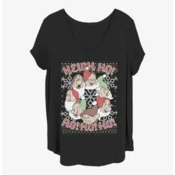Coupon 🎁 DIsney Snow White and the Seven Dwarfs Heigh Ho Ho Ho Girls T-Shirt Plus Size 🤩