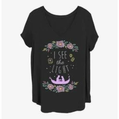 Outlet ❤️ Disney Tangled The Light Girls T-Shirt Plus Size 🧨