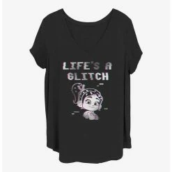 Best Sale ⌛ Disney Wreck-It Ralph Glitch Life 🎁 Girls T-Shirt Plus Size 🎉