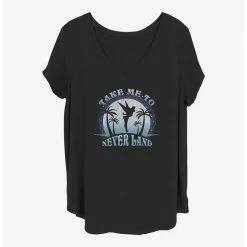 Top 10 😀 Disney Tinker Bell Take Me To Never Land 🔥 Girls T-Shirt Plus Size ✔️