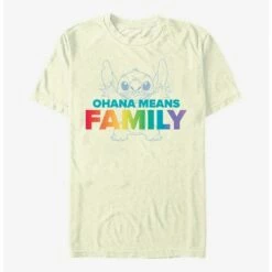 Cheap ⌛ Disney Lilo & Stitch Ohana Pride T-Shirt ⭐