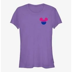 Outlet ✔️ Disney Mickey Mouse Bisexual Badge Pride T-Shirt 👍