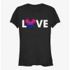 Outlet 🛒 Disney Mickey Mouse Bisexual Love Pride T-Shirt ⌛