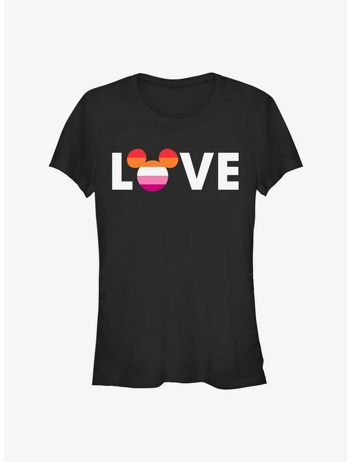 Promo 💯 Disney Mickey Mouse Lesbian Love Pride T-Shirt ✔️ 1 Promo 💯 Disney Mickey Mouse Lesbian Love Pride T-Shirt ✔️