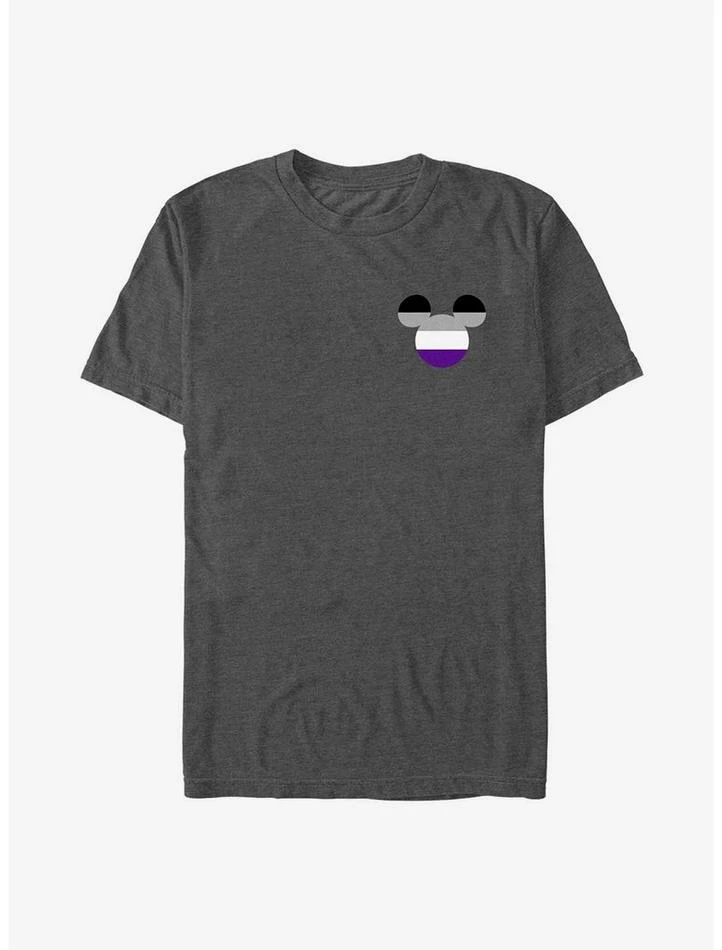 Hot Sale ✔️ Disney Mickey Mouse Asexual Badge Pride T-Shirt 🔥 1 Hot Sale ✔️ Disney Mickey Mouse Asexual Badge Pride T-Shirt 🔥
