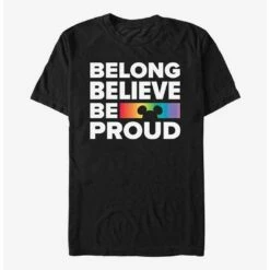 New 😍 Disney Mickey Mouse Be Proud Pride T-Shirt ⭐