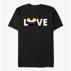 New 🥰 Disney Mickey Mouse Non-Binary Love Pride T-Shirt 💯
