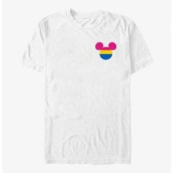 Best Sale 💯 Disney Mickey Mouse Pansexual Badge Pride T-Shirt 🎉
