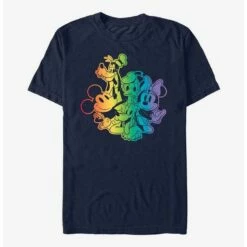 Best Sale ✔️ Disney Mickey Mouse Rainbow Group Pride T-Shirt 🧨