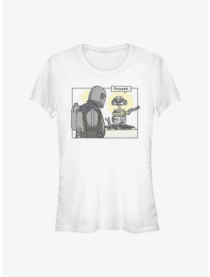 Outlet 🤩 Star Wars The Book of Boba Fett Proceed Girls T-Shirt ❤️ 1 Outlet 🤩 Star Wars The Book of Boba Fett Proceed Girls T-Shirt ❤️