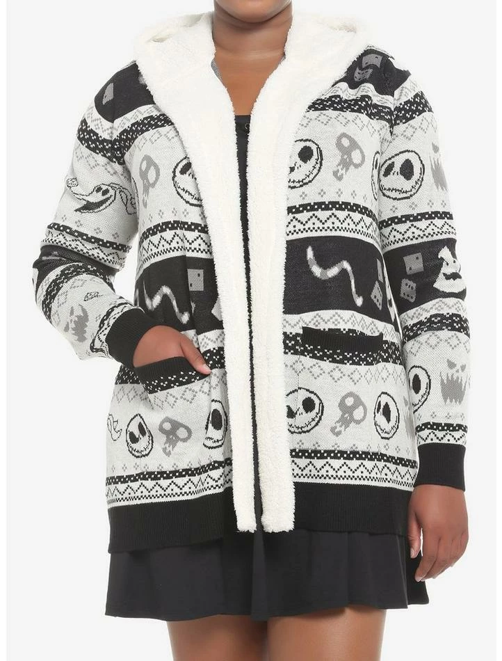 Cheapest π The Nightmare Before Christmas Fair Isle Girls Sherpa Cardigan Plus Size π 1 Cheapest π The Nightmare Before Christmas Fair Isle Girls Sherpa Cardigan Plus Size π
