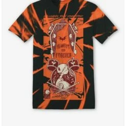 Flash Sale 🥰  The Nightmare Before  Christmas Band Tie-Dye Boyfriend Fit 💯  Girls T-Shirt Plus Size ⌛