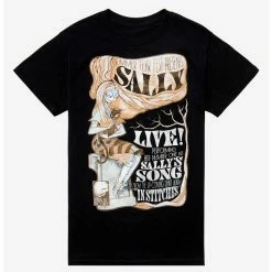 Flash Sale ✔️ The Nightmare Before 🎁  Christmas Sally Concert Boyfriend Fit 🧨  Girls T-Shirt ❤️