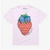 Flash Sale ❤️ Disney Stitch Strawberry Ohana Boyfriend Fit 🥰 Girls T-Shirt ✔️
