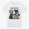 Best Pirce ✨ Kingdom Hearts Party Grid Boyfriend Fit ✔️ Girls T-Shirt ✨
