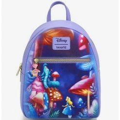 Brand new β€οΈ Loungefly Disney Alice In Wonderland Mushroom Caterpillar Mini π Backpack π