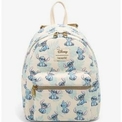 Best Sale π Loungefly Disney Lilo & Stitch Tropical Leaves Mini β€οΈ Backpack βοΈ
