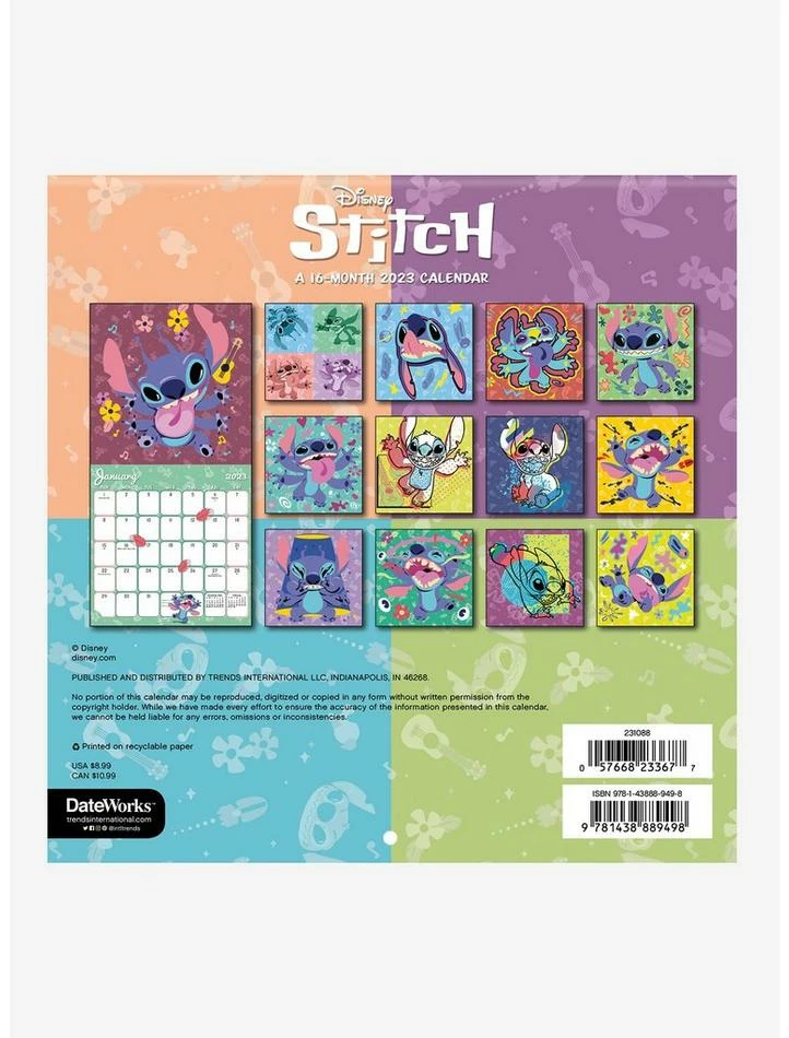 Brand new π Disney Lilo & Stitch 16 Month 2023 Mini Calendar β¨ 2 Brand new π Disney Lilo & Stitch 16 Month 2023 Mini Calendar β¨ - Image 2