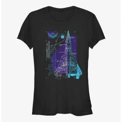 Coupon 🔥 Disney Pixar Lightyear Ship Schematic Girls T-Shirt 🛒