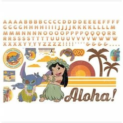 Budget 🛒 Disney Lilo and Stitch Peel & Stick Giant Wall Decals 🥰