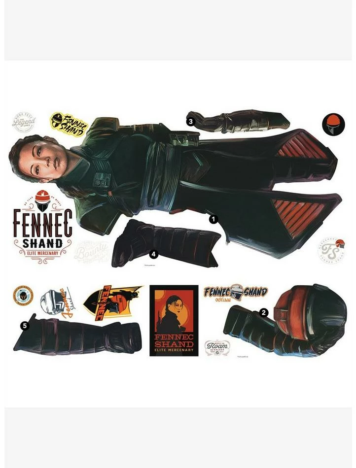 Budget ⌛ Star Wars The Book of Boba Fett Fennec Shand Peel & Stick Giant Wall Decals ❤️ 1 Budget ⌛ Star Wars The Book of Boba Fett Fennec Shand Peel & Stick Giant Wall Decals ❤️