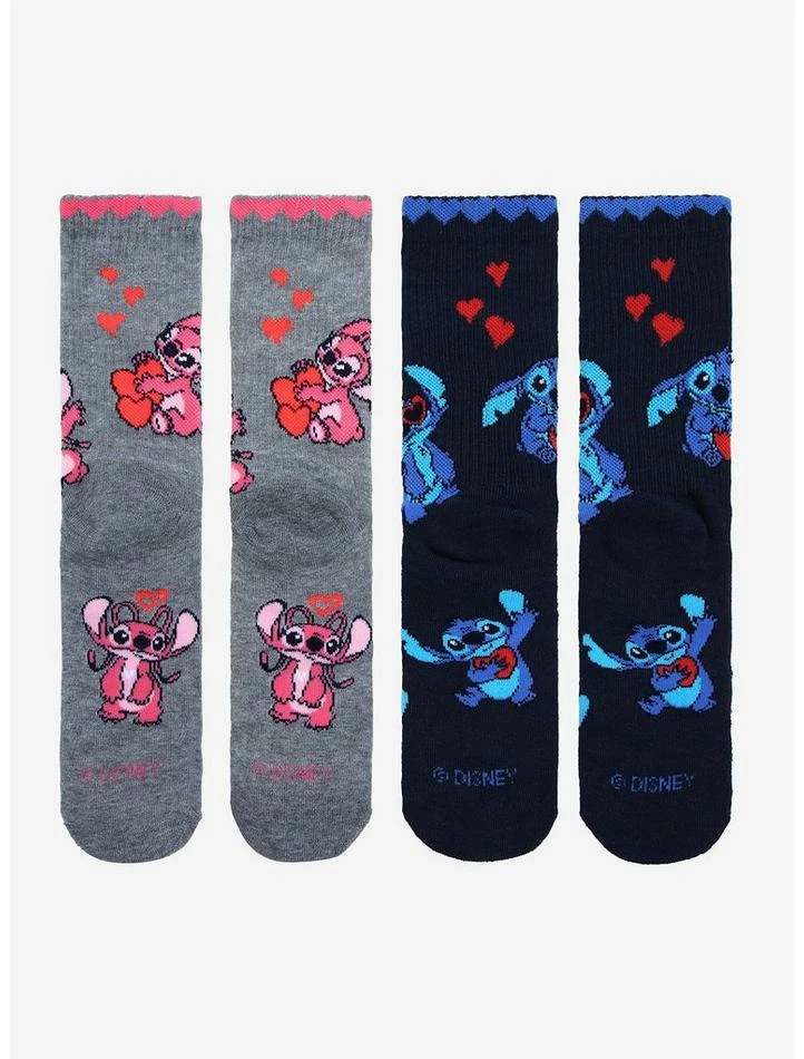 Deals π Disney Lilo & Stitch Love Crew Socks 2 Pair π 2 Deals π Disney Lilo & Stitch Love Crew Socks 2 Pair π - Image 2