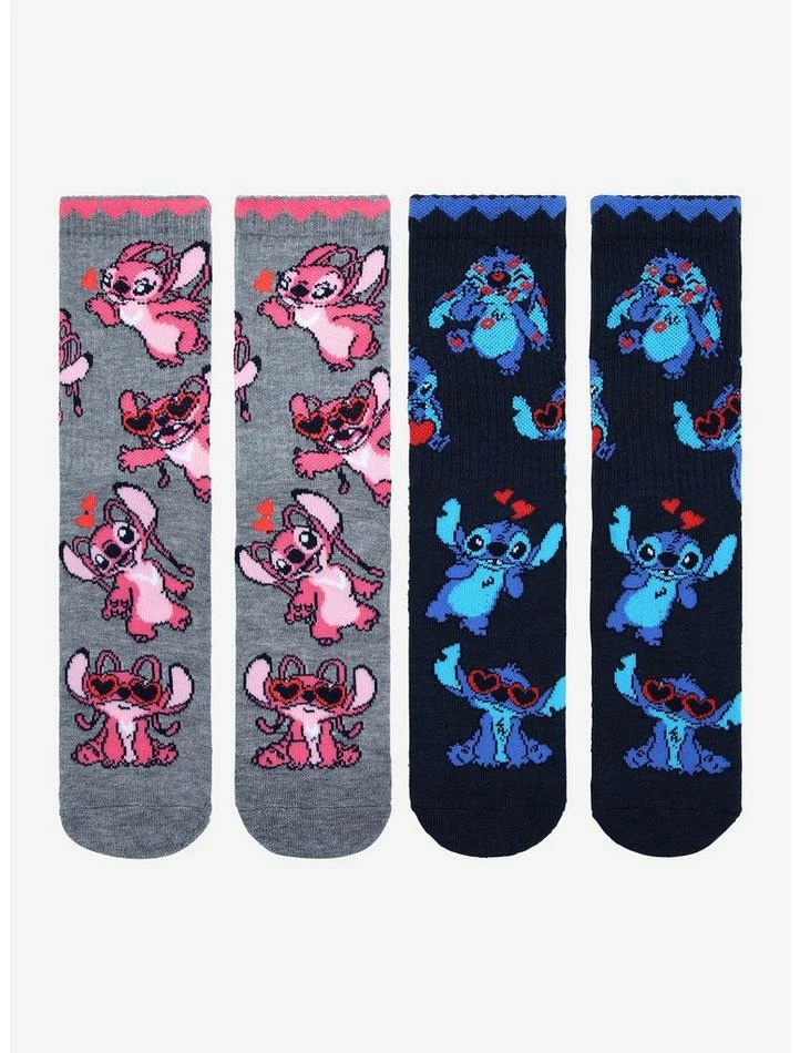 Deals π Disney Lilo & Stitch Love Crew Socks 2 Pair π 1 Deals π Disney Lilo & Stitch Love Crew Socks 2 Pair π