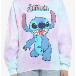 Buy 🧨 Disney Stitch Tie-Dye Girls Sweatshirt 🥰