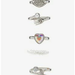 Cheapest ✔️ Disney The Little Mermaid Pearl Ring Set 🧨