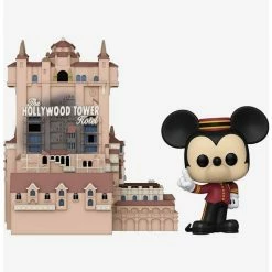 New 👏 Funko Disney Walt Disney World Pop! Town Hollywood Tower Hotel And Mickey Mouse Vinyl Figure Set 😉