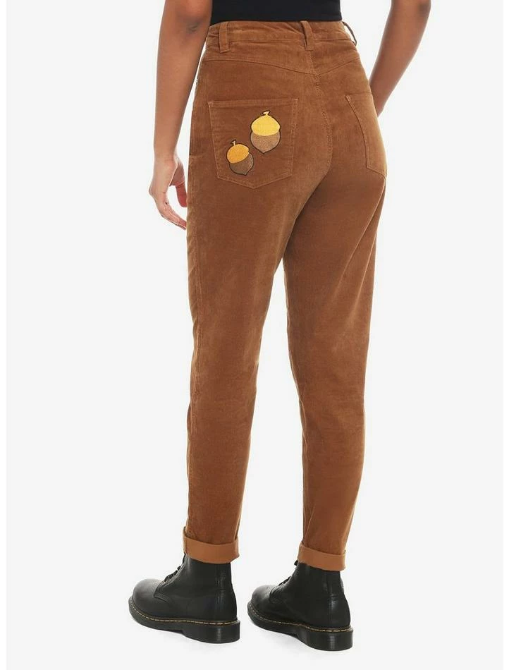 Best Pirce 🥰 Disney Chip 'N' Dale Embroidered Corduroy Mom Jeans 🛒 2 Best Pirce 🥰 Disney Chip 'N' Dale Embroidered Corduroy Mom Jeans 🛒 - Image 2