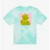 Hot Sale 🔔 The Muppets Kermit Tie-Dye Boyfriend Fit Girls T-Shirt 🎁