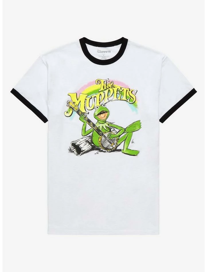 New ๐คฉ The Muppets Kermit Rainbow ๐งจ Girls Ringer T-Shirt โ 1 New ๐คฉ The Muppets Kermit Rainbow ๐งจ Girls Ringer T-Shirt โ